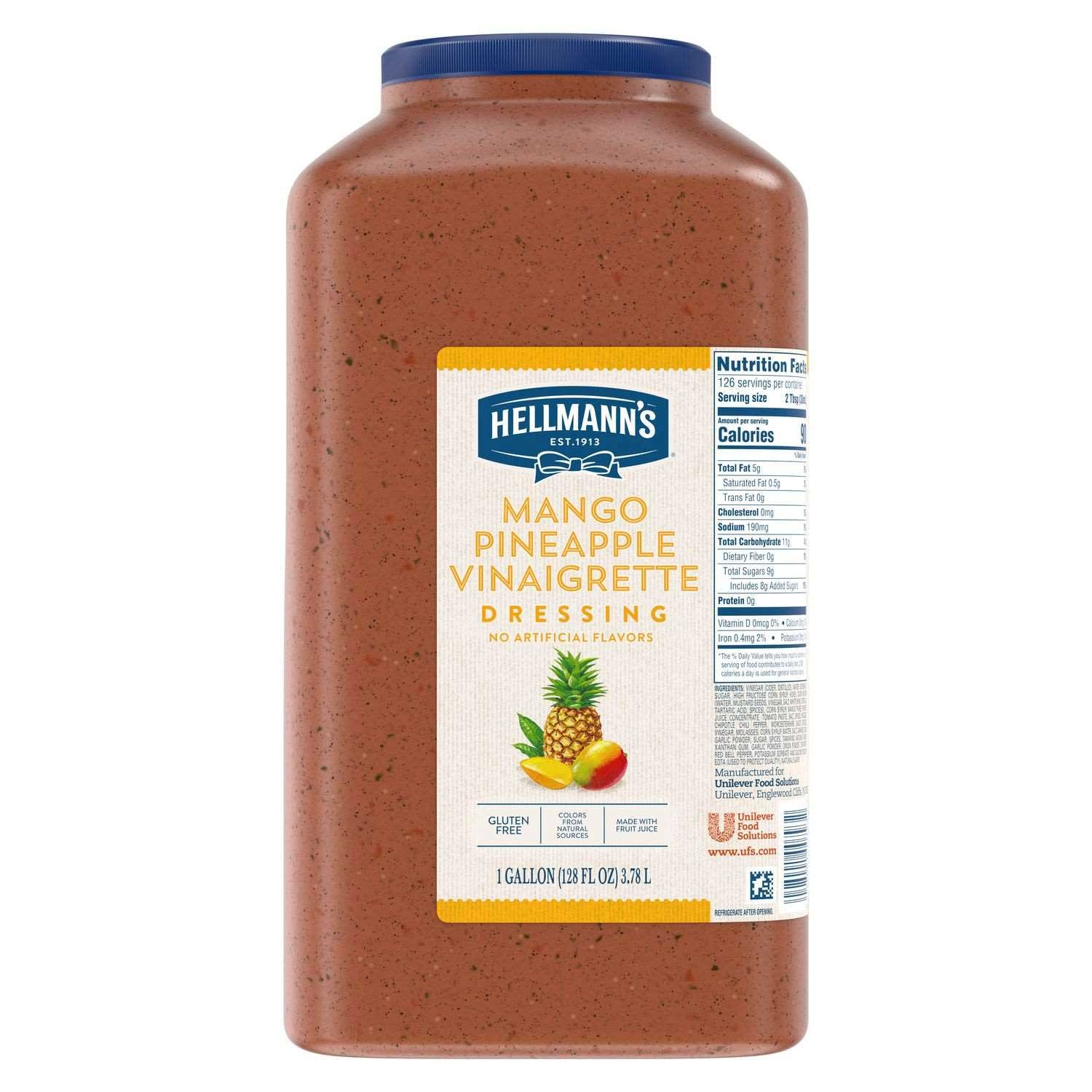 Mango Pineapple Vinaigrette Salad Dressing Jug