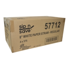 8" Regular Paper Straw 8mm diameter