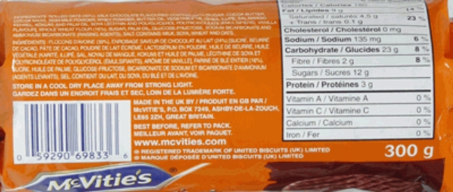 Hobnobs Milk Chocolate Flavour Oat Biscuits