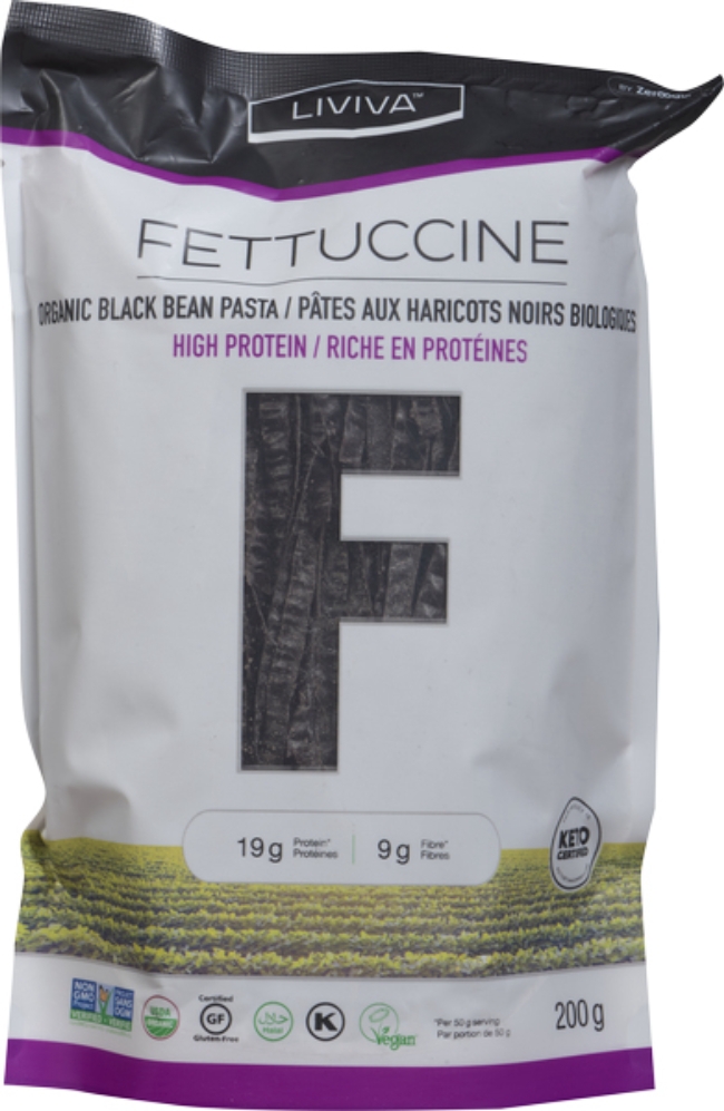 Organic Black Bean Fettuccine Pasta