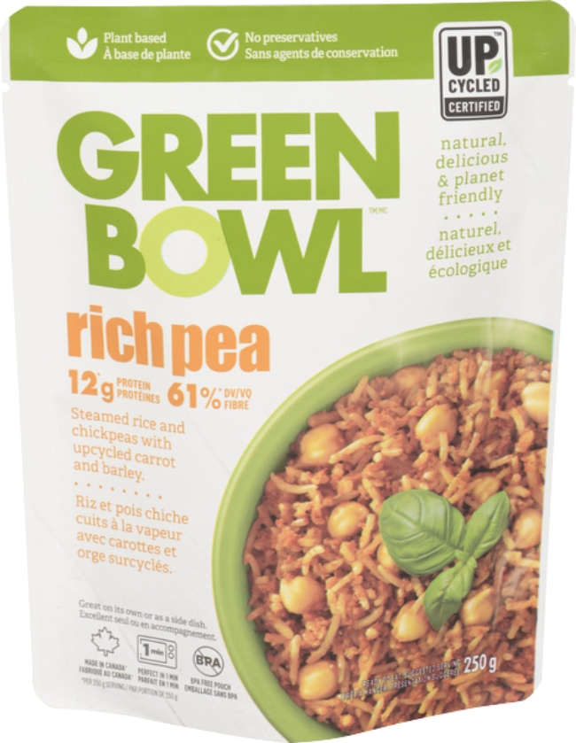 Richpea-Steamed Rice and Chickpeas with Upcycled Carrot and Barley