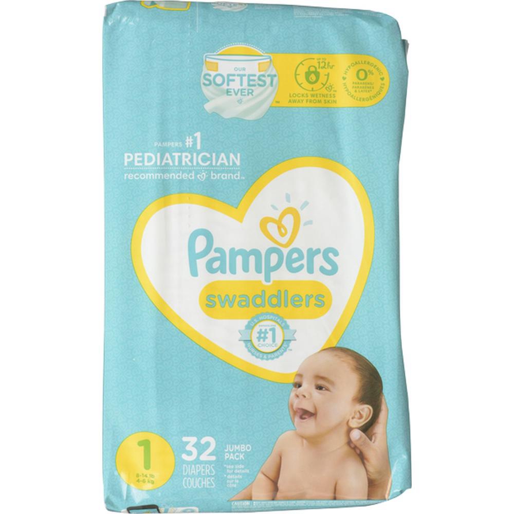 Swaddlers Size 1 Jumbo Baby Diaper