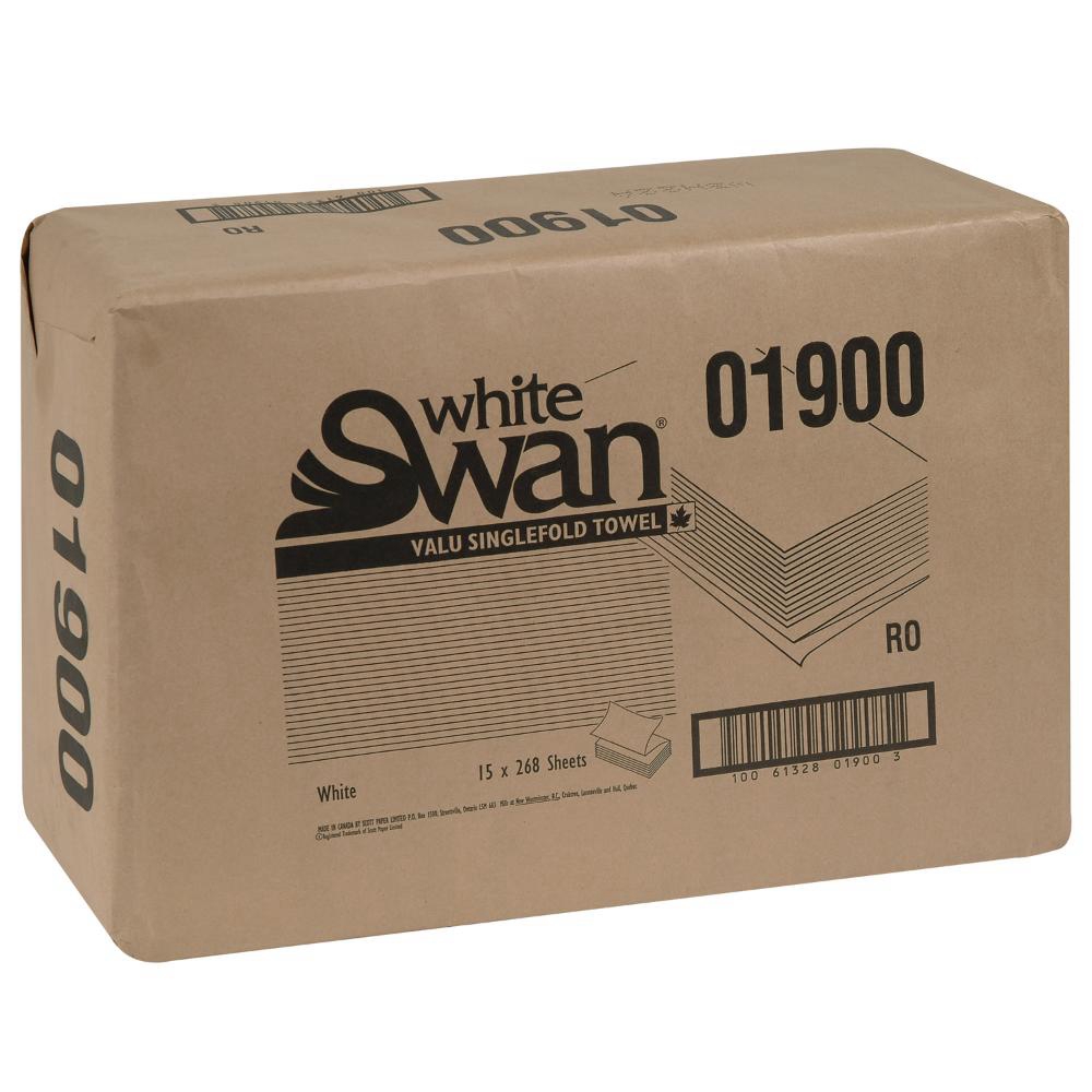HAND TOWEL WHITE 1PLY 250S