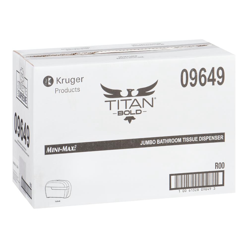 DISPENSER BATHROOM  TISSUE BLACK JUMBO