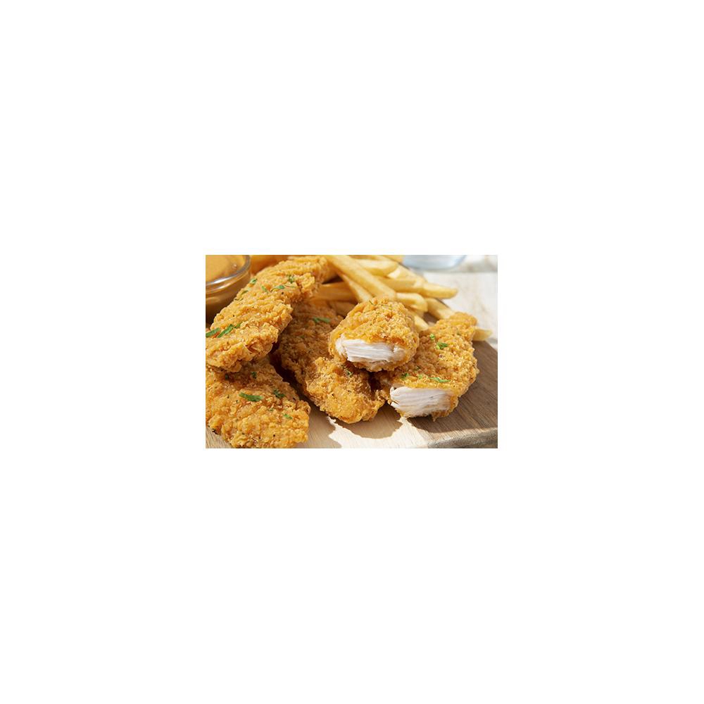 Breaded Seasoned Cooked Chicken Strip Tender