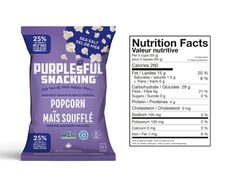Plant Based Cheddar Purple Kernel Popcorn, 136 Gram