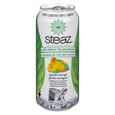 Organic Zero Calorie Peach Mango Flavored Green Tea, 473 Milliliter
