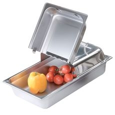 Stainless Steel Hinged Full Size Chafer Dome Cover, 21.5 x 13 x 2.8 inch