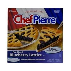 10 inch Blueberry Lattice Pie, 8 Slices Per Pie