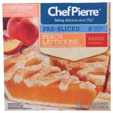Pre-Baked Peach Lattice Pie, 2.125 Pound