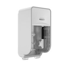 Icon Coreless Standard Roll Toilet Paper Dispenser with White Mosaic Design Faceplate, 12.95 x 6.5 x 6.35 inch