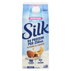 SILK Protein Almond & Cashew Beverage VANILLA UNSWEETENED 1.75L