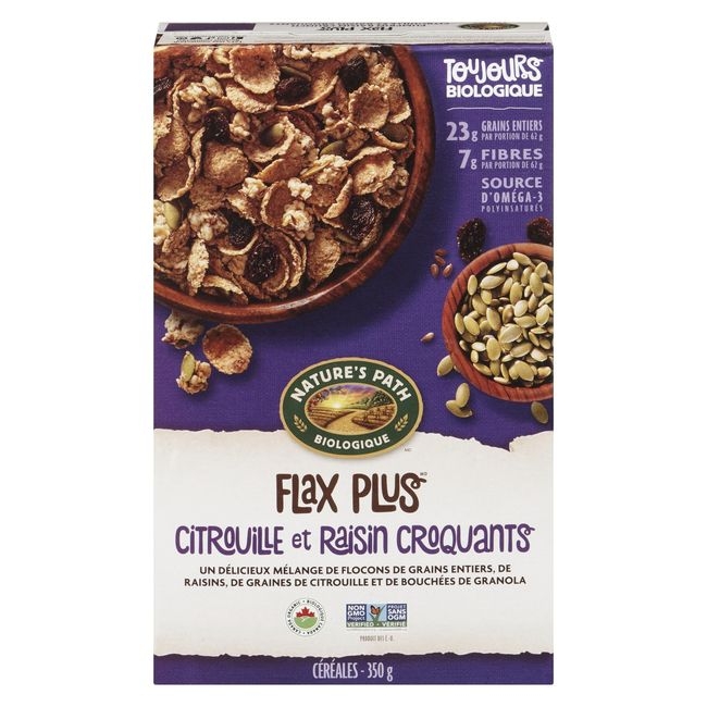 Flax Plus Pumpkin Raisin Crunch Cereal