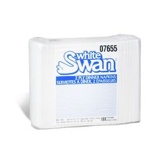 White 2 Ply 8 Fold Dinner Napkin, 188 count