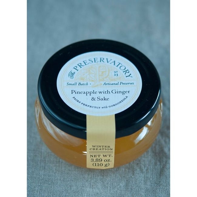 Pineapple with Ginger and Sake Preserve