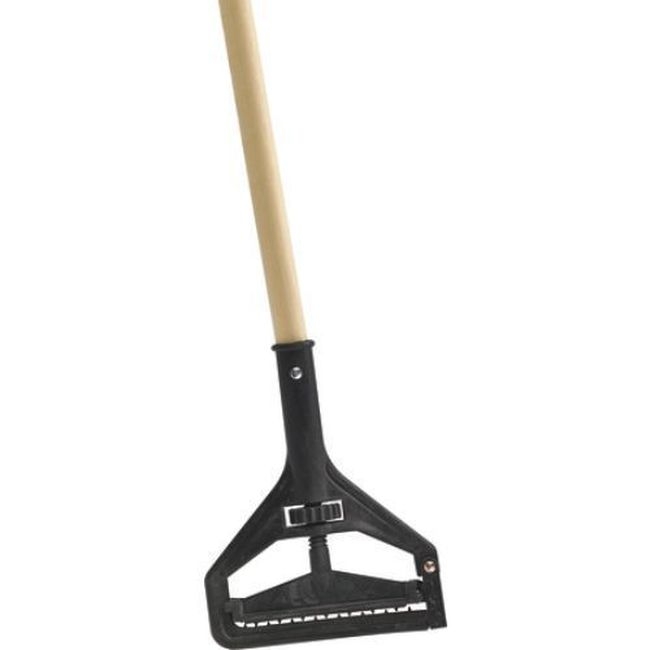 36936500 Plastic Tan Mop Head With Wood Handle, 54 in Length