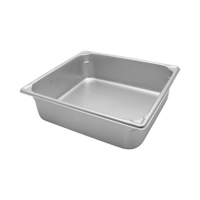 30142 Super Pan V Stainless Steel Two Third Size Steam Table Pan, 4 in Deep