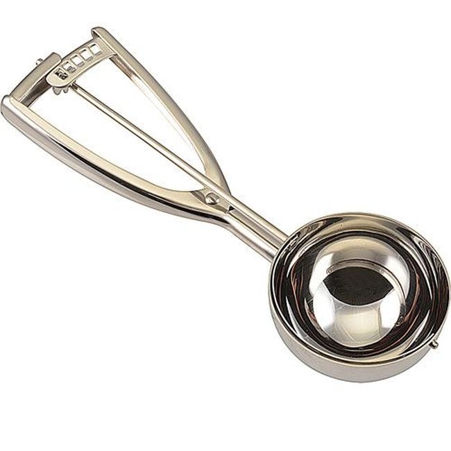 47150 Stainless Steel Round Number 8 Squeeze Disher, 4 oz Capacity