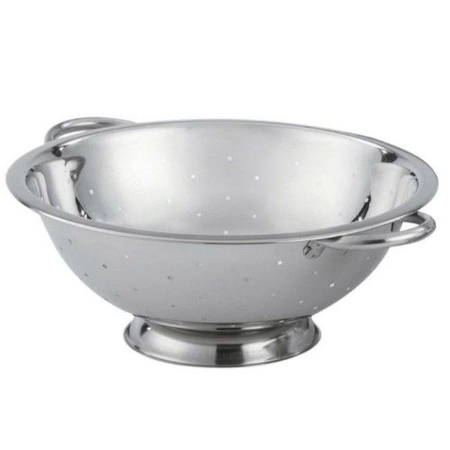 47965 Stainless Steel Colander with Handle, 5 qt Capacity