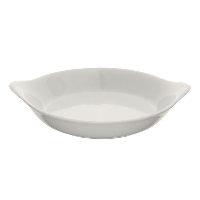 Porcelain White Round Au Gratin Dish