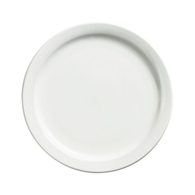 Palm Porcelain White Dinner Plate