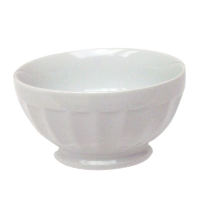 Stoneware White Café Au Lait Bowl