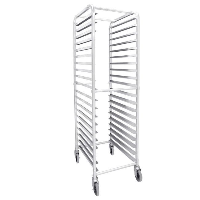 Aluminum 20-Tier End Loading Bun Pan Rack