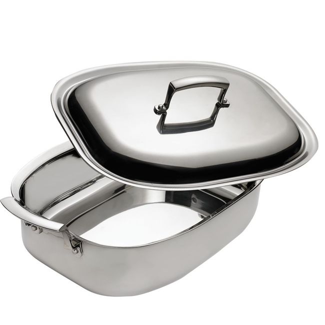 Thermalloy Stainless Steel Tri-Ply Deep Rectangular Roast Pan
