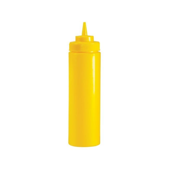 Polyethylene Yellow Wide Mouth Squeeze Dispenser