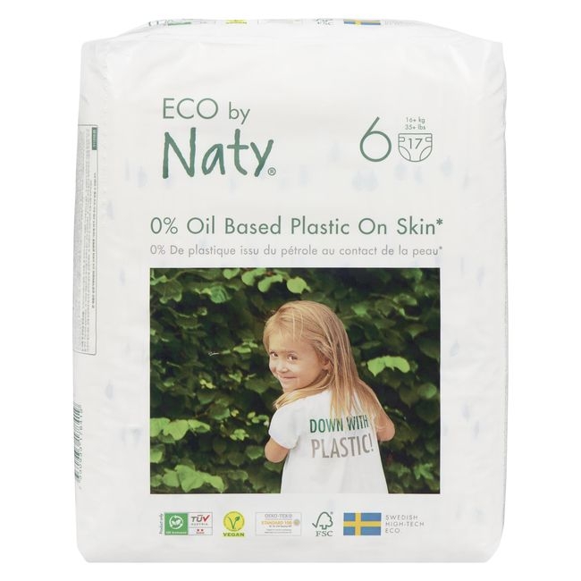 Size 6 Baby Diapers for 35 Pound Babies