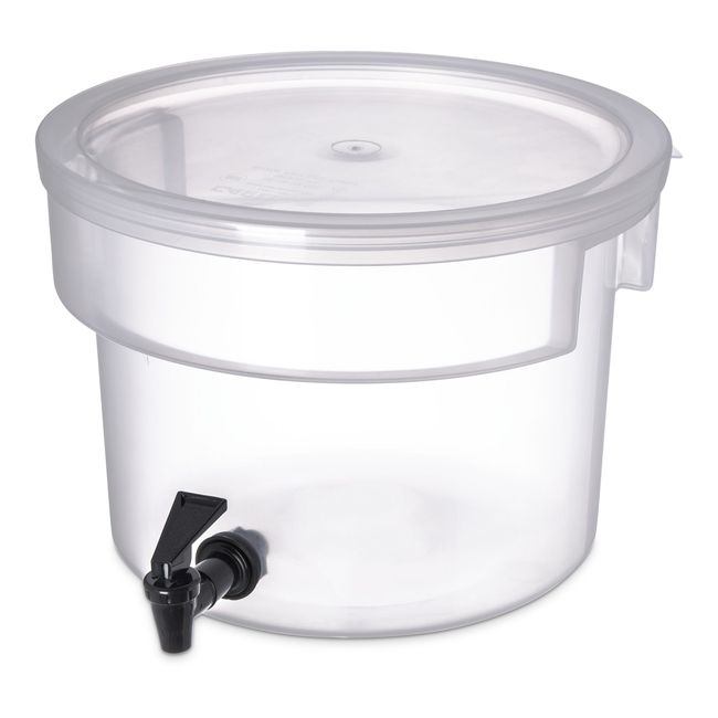 221930 Polypropylene Round Cold Beverage Dispenser, 3 gal Capacity