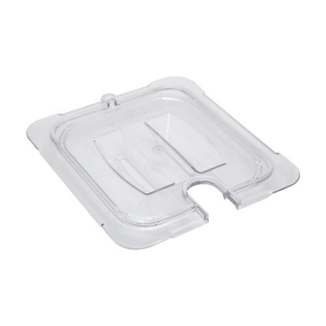 10311U07 Storplus Clear Polycarbonate Notched Handled Universal Sixth Size Pan Cover Only