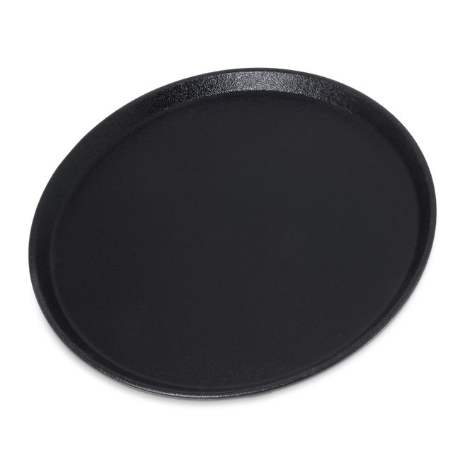 1400GR2004 Griplite 2 Fiberglass Round Black Serving Tray, 14 in