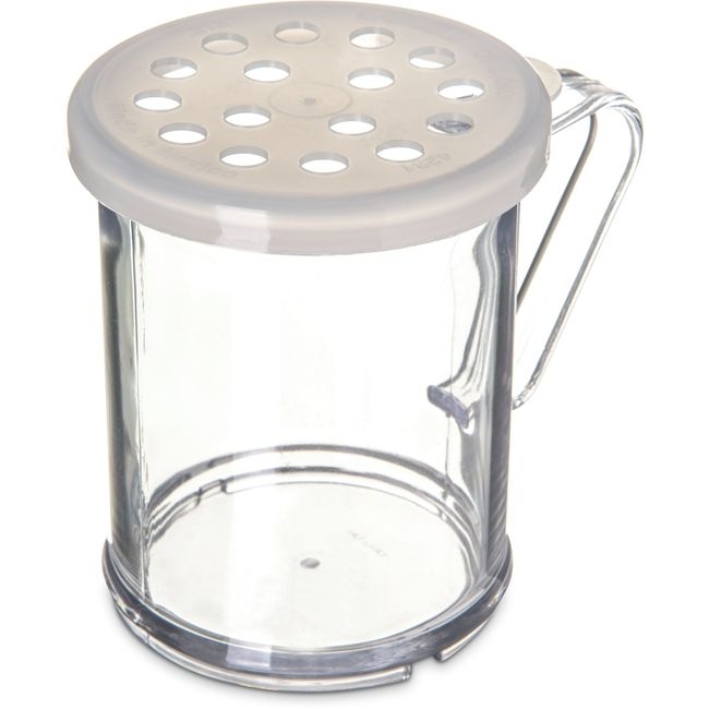 4230s30 San Translucent Shaker Dredge with Parsley Lid, 8 oz Capacity