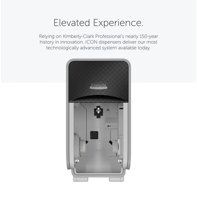 Icon Coreless Standard Roll Toilet Paper Dispenser with Black Mosaic Design Faceplate, 12.95 x 6.5 x 6.35 inch