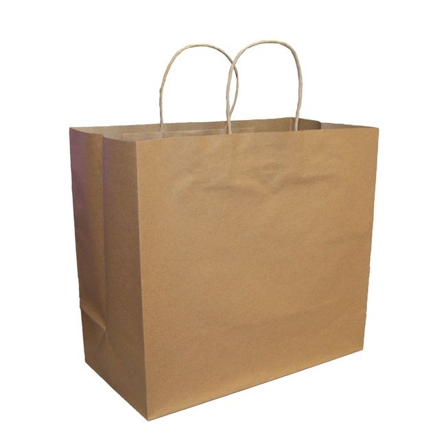 Kraft Paper Shopping Bag with Twisted Handle