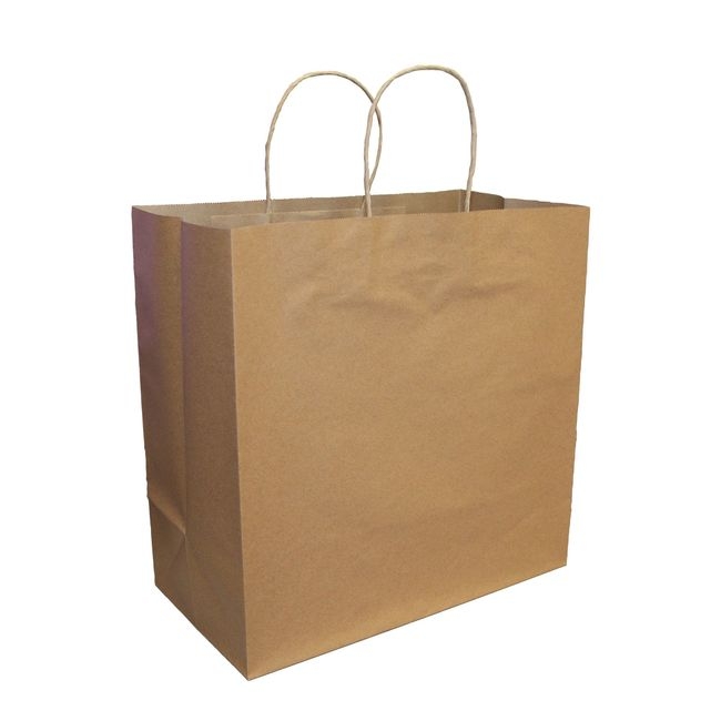 Kraft Paper Shopping Bag with Twisted Handle