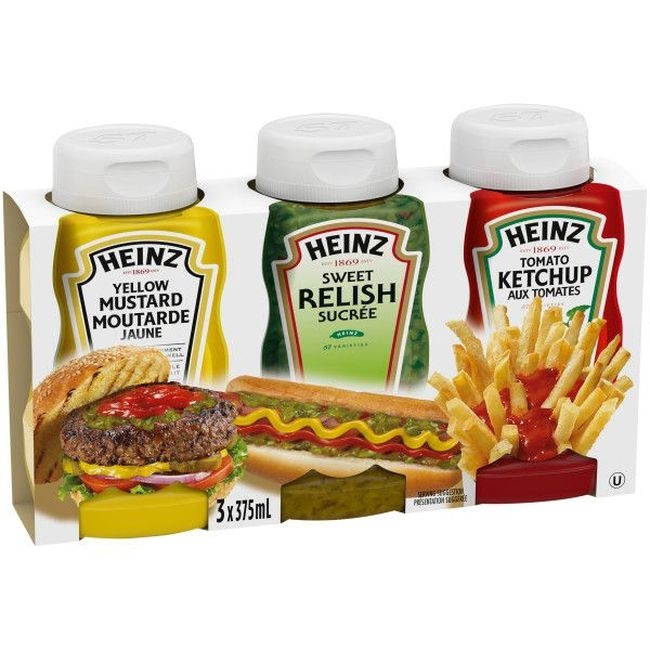 Trio Summer Ketchup Relish Mustard