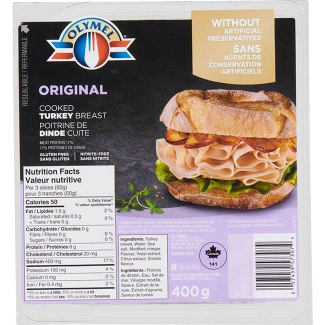 Gluten Free Cooked Turkey Breast