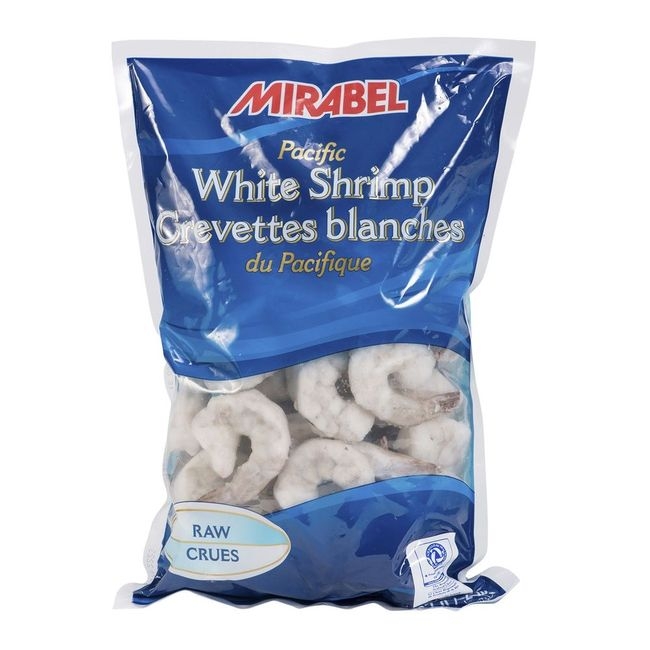 Pacific White Raw Tail-On Shrimp