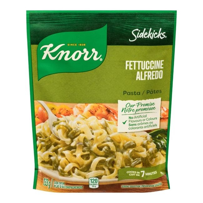 Sidekicks Fettucine Sauce Alfredo Pasta