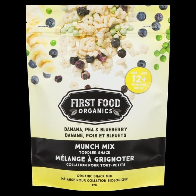 Banana Pea and Blueberry Munch Mix