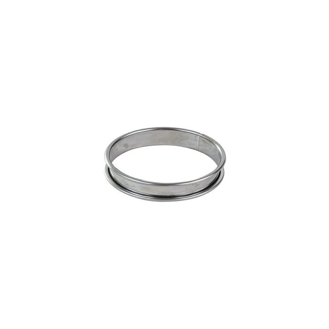 Stainless Steel Tart Ring with Rolled Edges