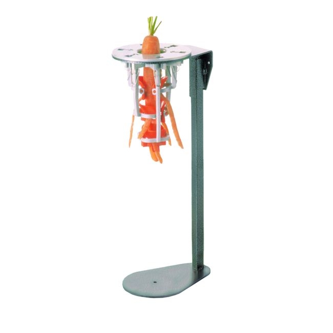 Stainless Steel Vegetable Peeler on Stand for Large Carrots