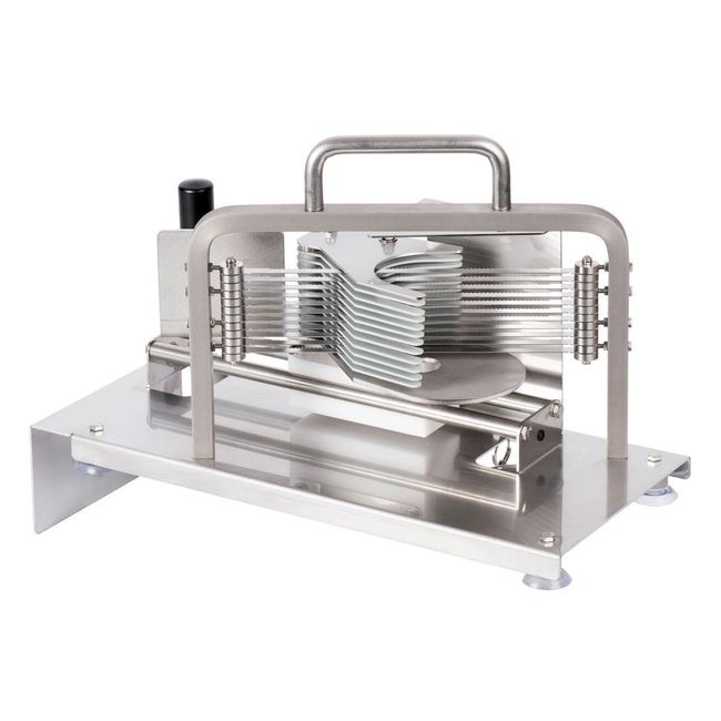 5.5 mm Thickness Horizontal Stainless Steel Tomato Slicer