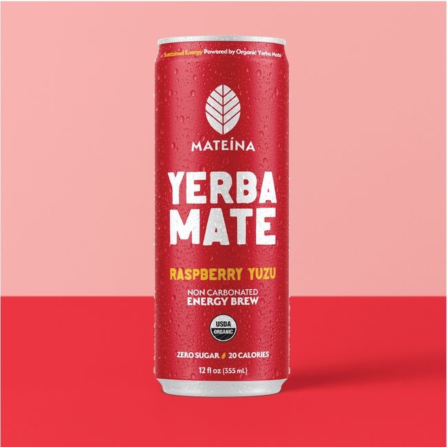 Raspberry Yuzu Sparkling Energy Infusion Yerba Mate