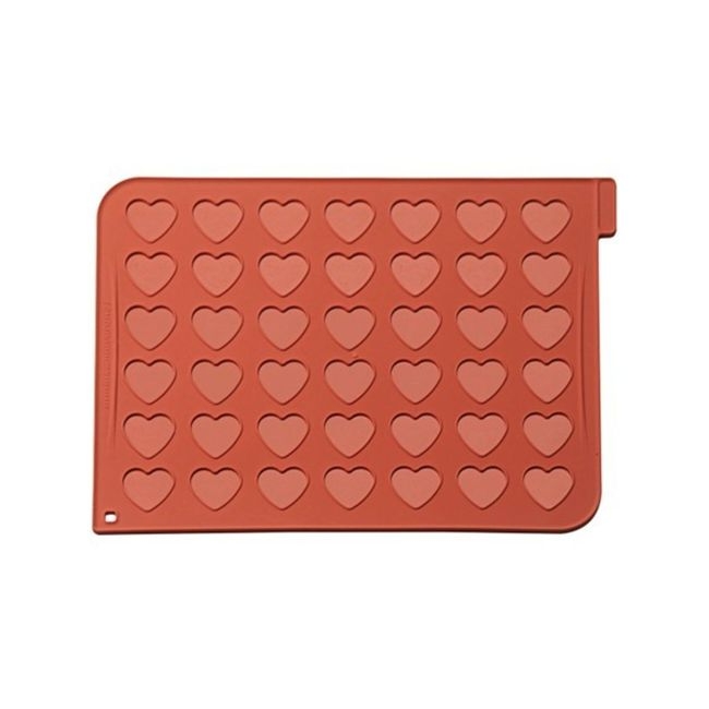 Heart 42 Cavities Silicone Macaron Mat