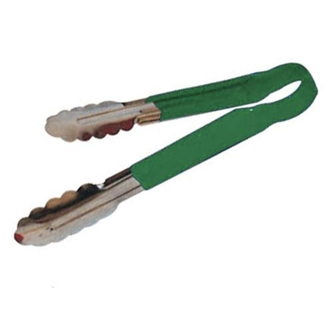 UT-9HP-G Heavy-Duty Stainless Steel Utility Tong with Green Plastic Handle