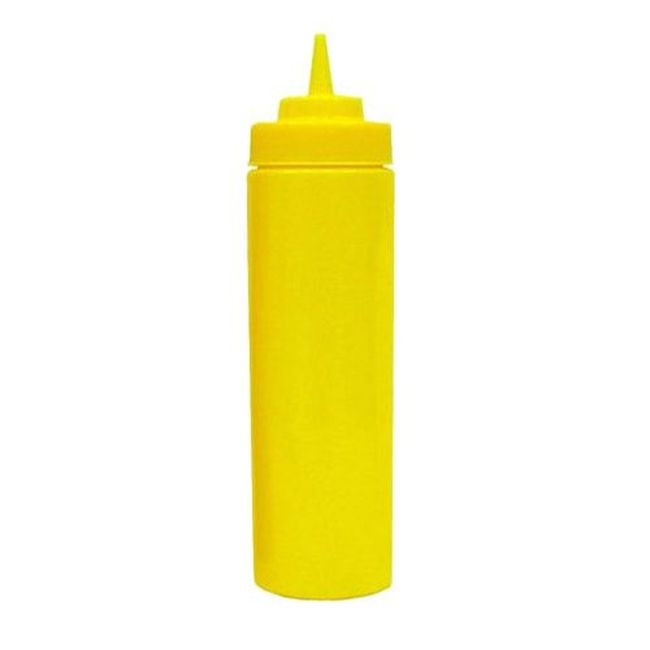 PSW-24Y Yellow Plastic Wide-Mouth Squeeze Bottle