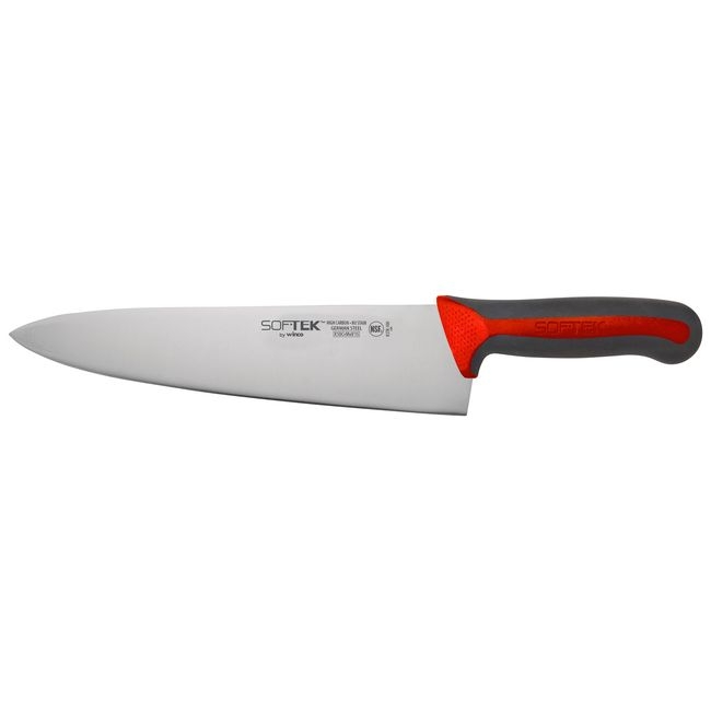 KSTK-100R Sof-Tek Red Soft Grip Handle Chef's Knife